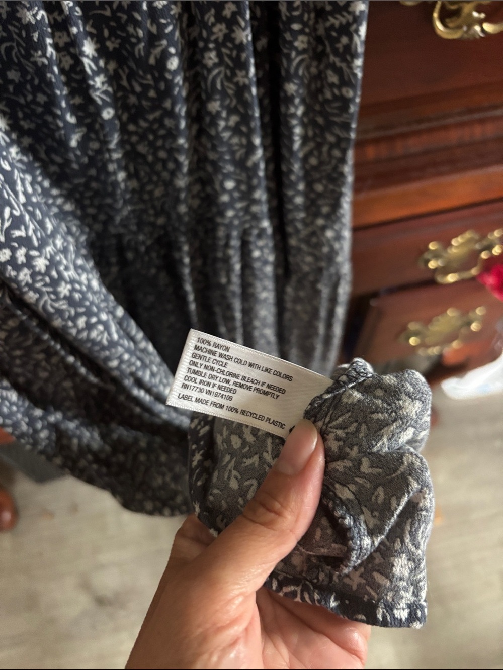 Universal Thread Black and White Floral Spaghetti-Strap Maxi Dress - Picture 5 of 5